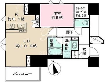 ザ・パークハウス上野 201 間取り図