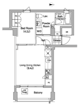 代官山ブレス 308 間取り図