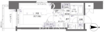 ズーム両国 803 間取り図
