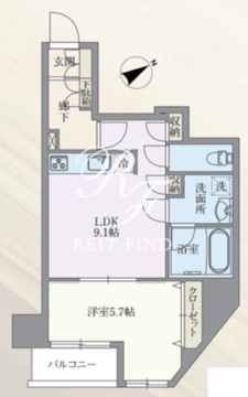 グランパセオ本郷三丁目 301 間取り図