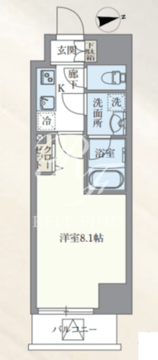 グランパセオ本郷三丁目 1302 間取り図
