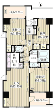 マーシュフィールド四番町 701 間取り図