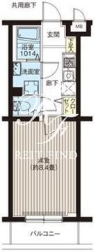アルファプライム羽田大鳥居 206 間取り図