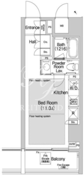 BPRレジデンス渋谷 305 間取り図