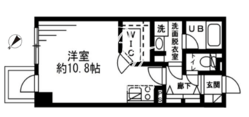 レジディア六本木檜町公園 316 間取り図