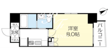 レーガベーネ八丁堀 401 間取り図