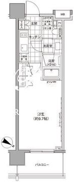パークハビオ渋谷神山町 302 間取り図