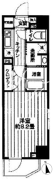 フレシア中目黒 303 間取り図