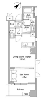 コンフォリア東池袋ウエスト 205 間取り図