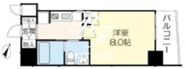 レーガベーネ八丁堀 802 間取り図