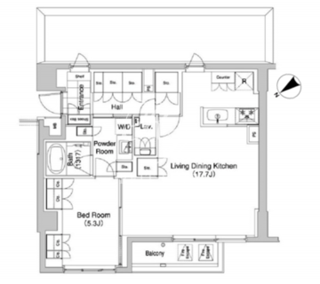 代官山ブレス 412 間取り図