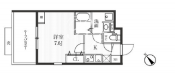 新宿夏目坂コート 401 間取り図