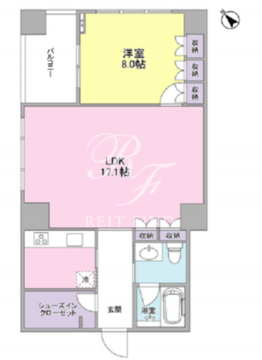 フォレストタウン参宮橋 304 間取り図
