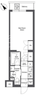 コンフォリア不動前 103 間取り図