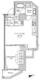 プラウドフラット門前仲町5 608 間取り図