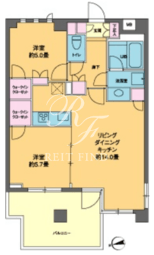 カスタリア高輪台2 501 間取り図