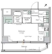 ワンルーフレジデンス木場 E-312 間取り図