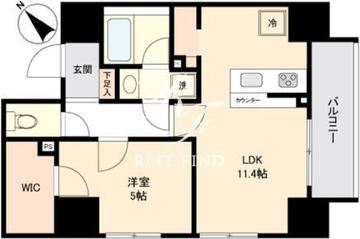 ユニデン八丁堀レジデンス 302 間取り図