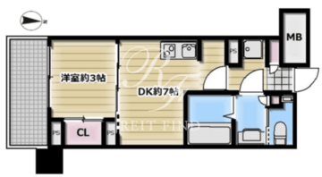 クレストコート押上 202 間取り図