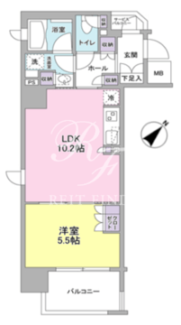 フレアージュ恵比寿 504 間取り図