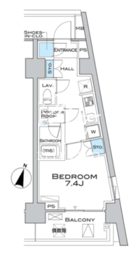 ＭＦＰＲコート武蔵小山 705 間取り図