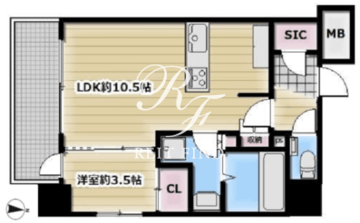 クレストコート押上 304 間取り図