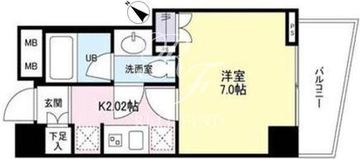 日本橋ミスモ 204 間取り図