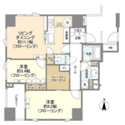 クレヴィア原宿 1104 間取り図