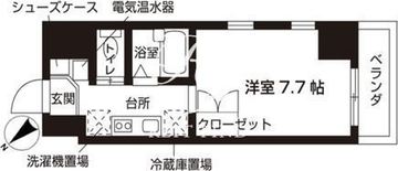 ローズウッド・ハイツ門前仲町 407 間取り図