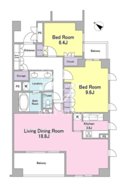 ランテンヌ四谷 407 間取り図