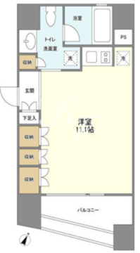 プラティーク新宿ウエスト 802 間取り図