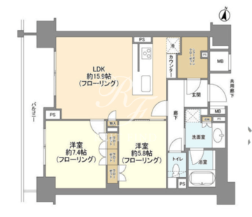 ブランズ渋谷常盤松 903 間取り図