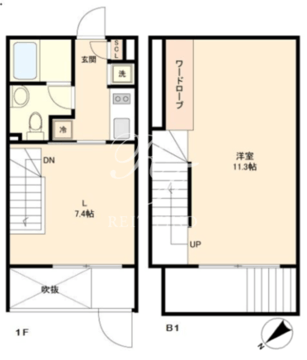 グランパセオ新宿 102 間取り図