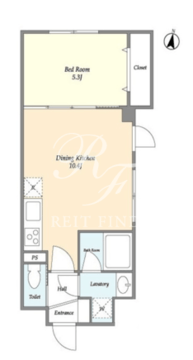 ラドゥセール西小山 201 間取り図