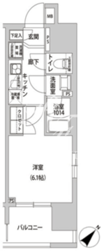 ラクラス幡ヶ谷 701 間取り図