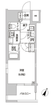 ラクラス幡ヶ谷 705 間取り図