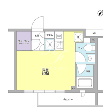 スタイリオ中延2ウエスト 108 間取り図