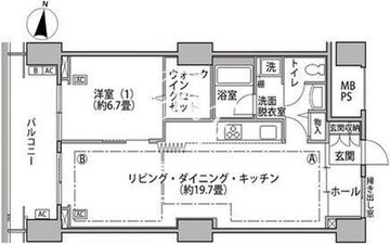 東雲キャナルコートCODAN 16-904 間取り図