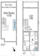 ラピス恵比寿2 101 間取り図