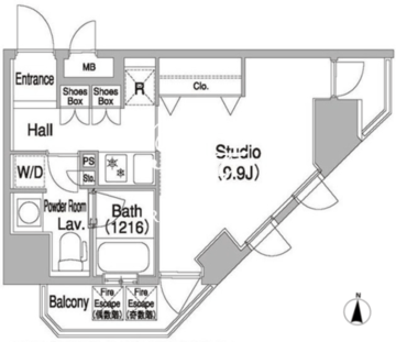 コンフォリア浅草橋DEUX 301 間取り図