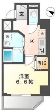 クレストコート神楽坂 101 間取り図