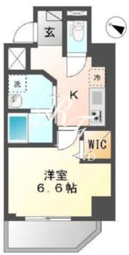 クレストコート神楽坂 201 間取り図