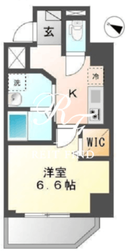 クレストコート神楽坂 401 間取り図