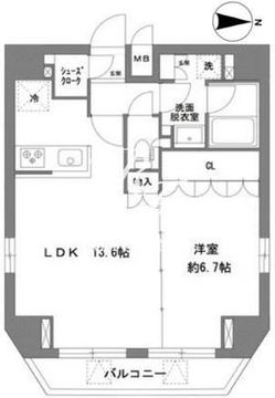 ラ・ヴィータ新御徒町 901 間取り図