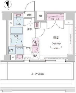 オルタナ神楽坂 2-606 間取り図