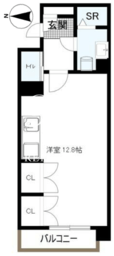 オルサス浅草 603 間取り図