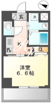 クレストコート神楽坂 302 間取り図