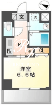 クレストコート神楽坂 702 間取り図