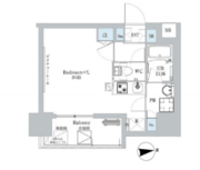 ディームス蔵前 1103 間取り図
