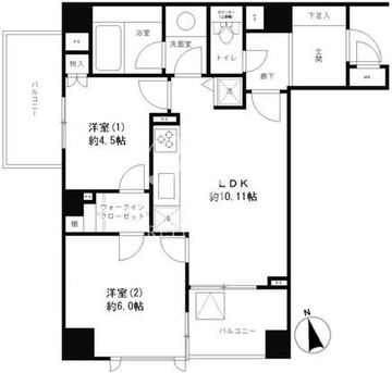 レジディア文京湯島 804 間取り図